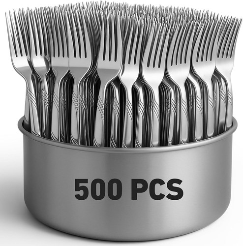 500 pcs dinner forks bulk - 500,